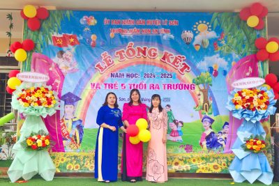 TRƯỜNG MẦM NON AN VĨNH TỔ CHỨC LỄ TỔNG KẾT NĂM HỌC VÀ TRẺ 5-6 TUỔI RA TRƯỜNG